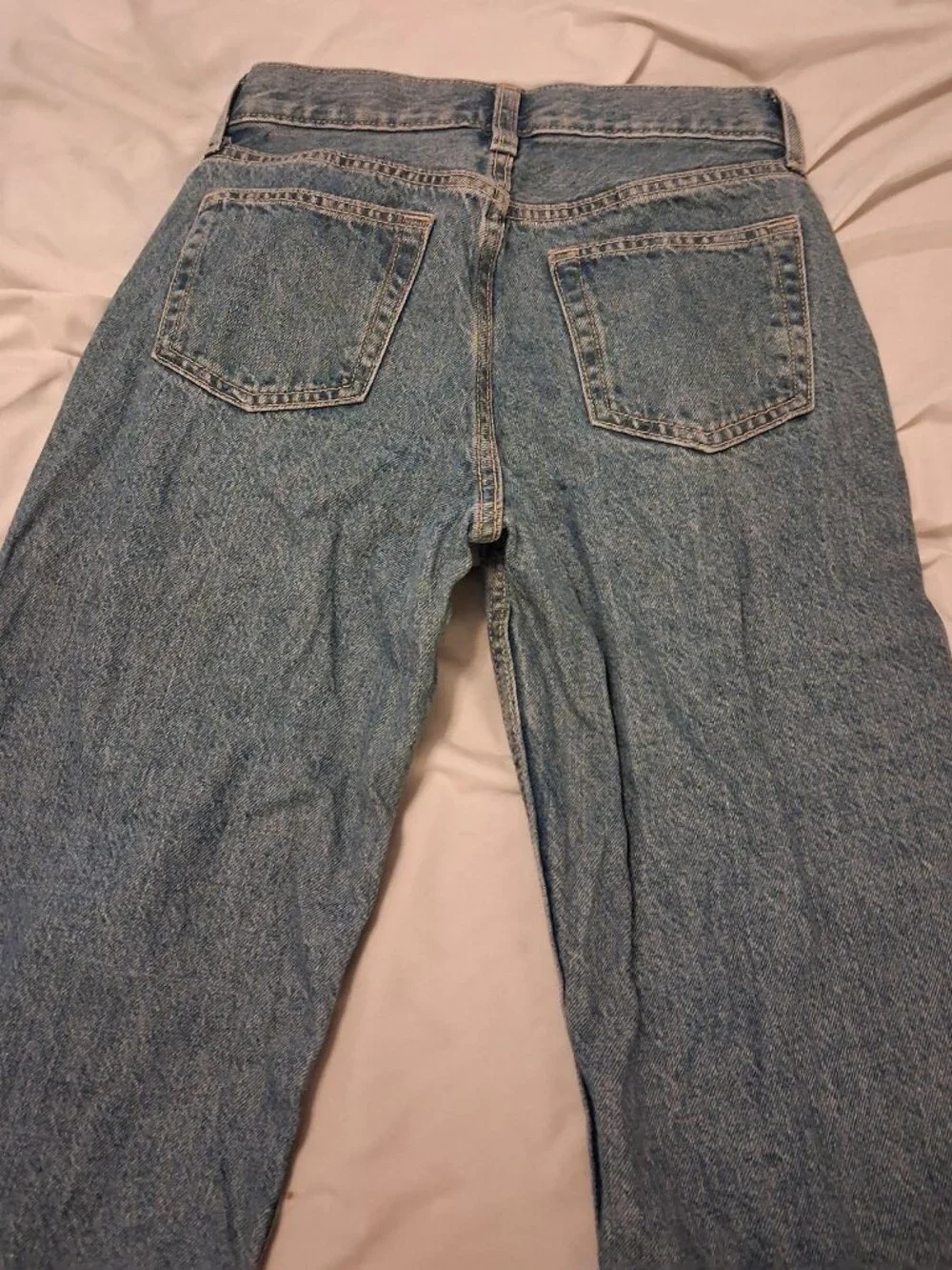 Old Navy Boys Jeans 2 Pairs Size 8 Black And Blue Black Super Baggy Blue Baggy